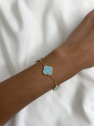 רוז גולד תכלת שיבוץ